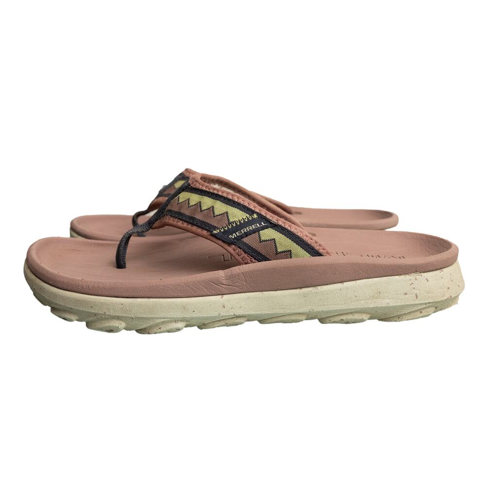 Women's Merrell GorpCore Hut Ultra Flip Flops in Burlwood Colorway -Size 11 -EUC
